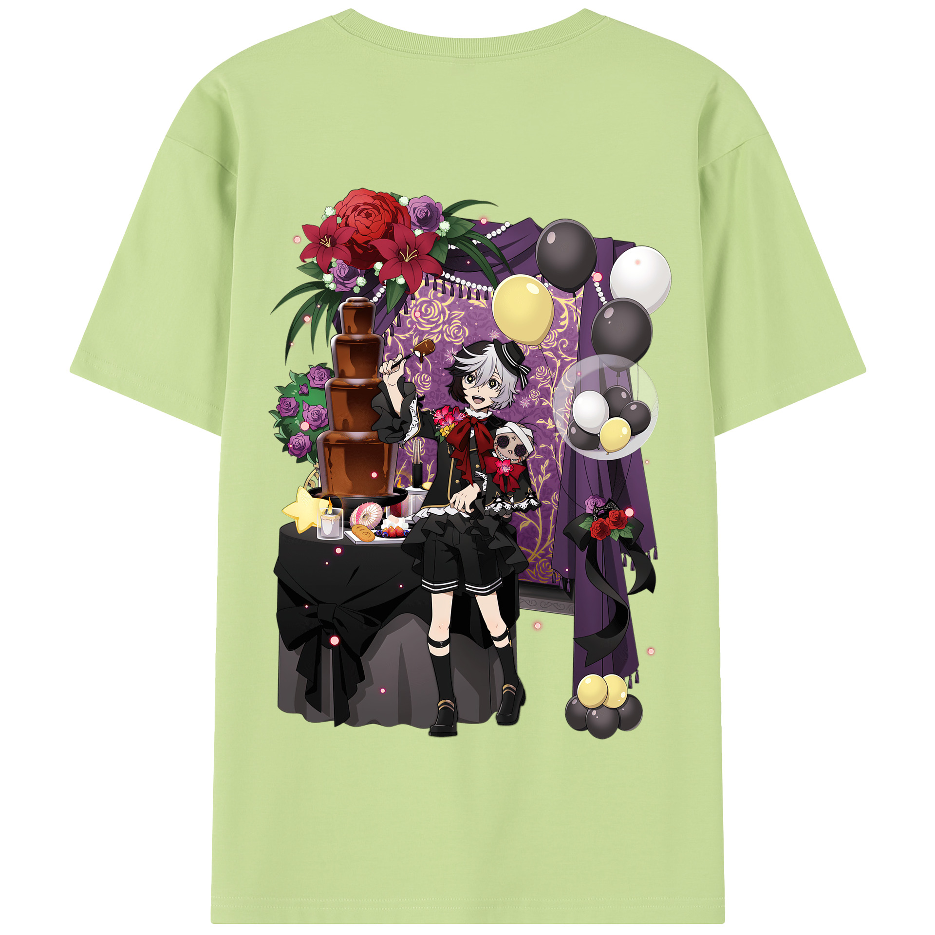 （画像用） 文豪ストレイドッグス Bungo Stray Dogs 綿100％半袖Tシャツ（背面プリント）
